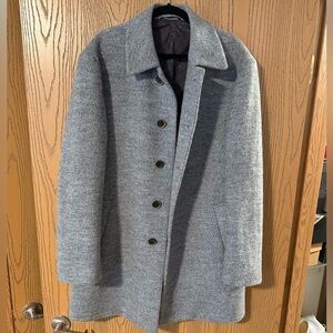 Tallia Men’s Grey Overcoat Size Large